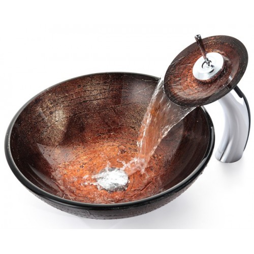 C-GV580-12mm-KGW1700 Накладная раковина на столешницу  прямоугольная Krausru  - Вид №7