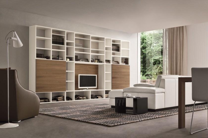 Dall'Agnese Оборудованная лакированная стена с тумбой под телевизор Speed sun-id-1393449 - Вид №1