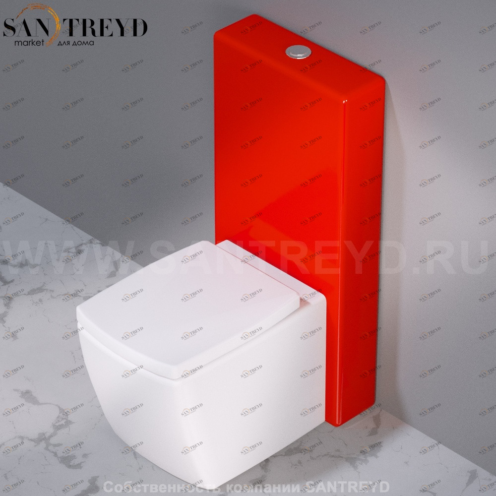 C301125 Компакт унитаз с бачком Красный A. e T. Italia WALL Италия AeT ITALIA