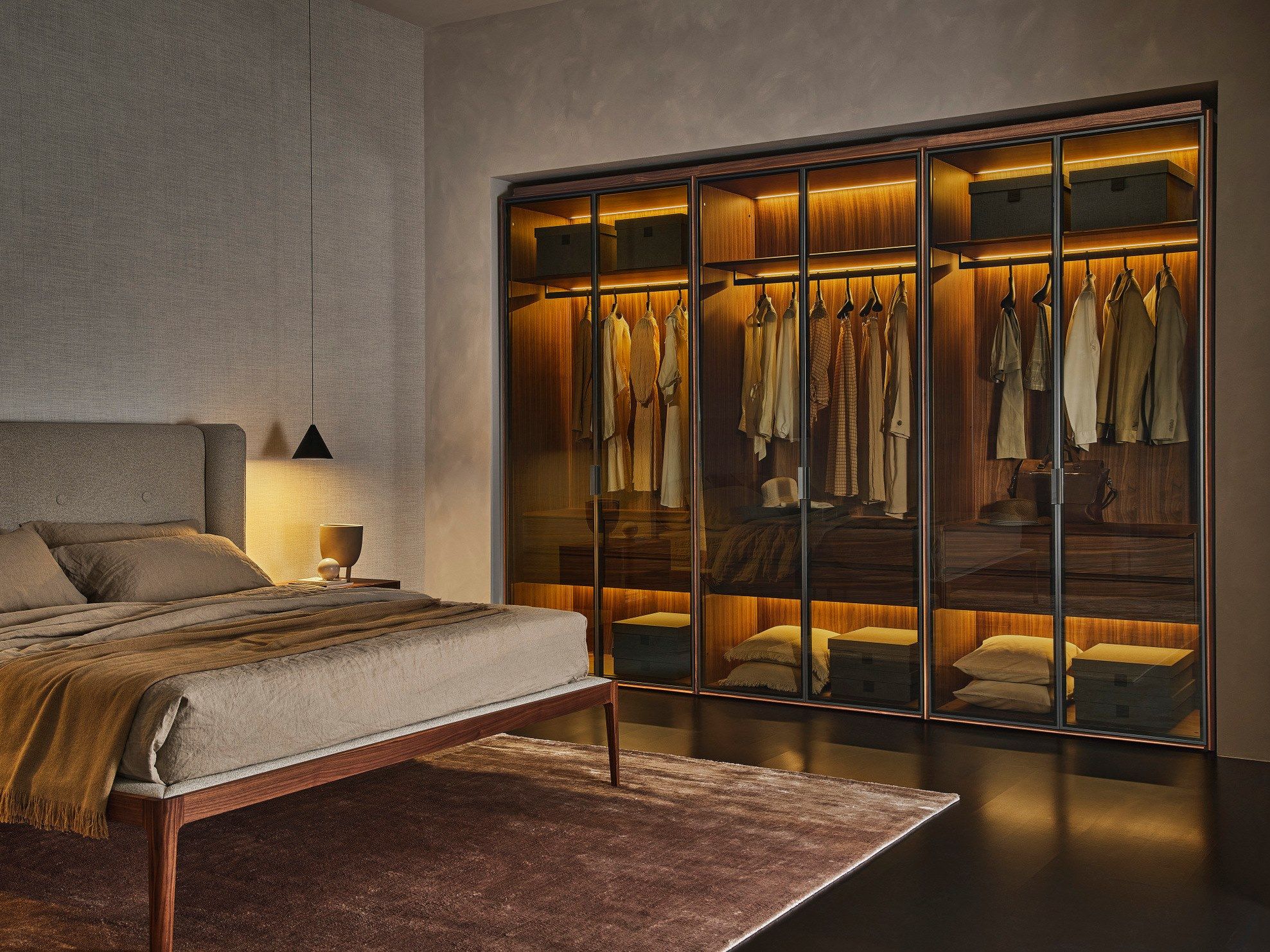 Деревянный и стеклянный шкаф Porada TwentyOne ARCH-00086384 - Вид №1