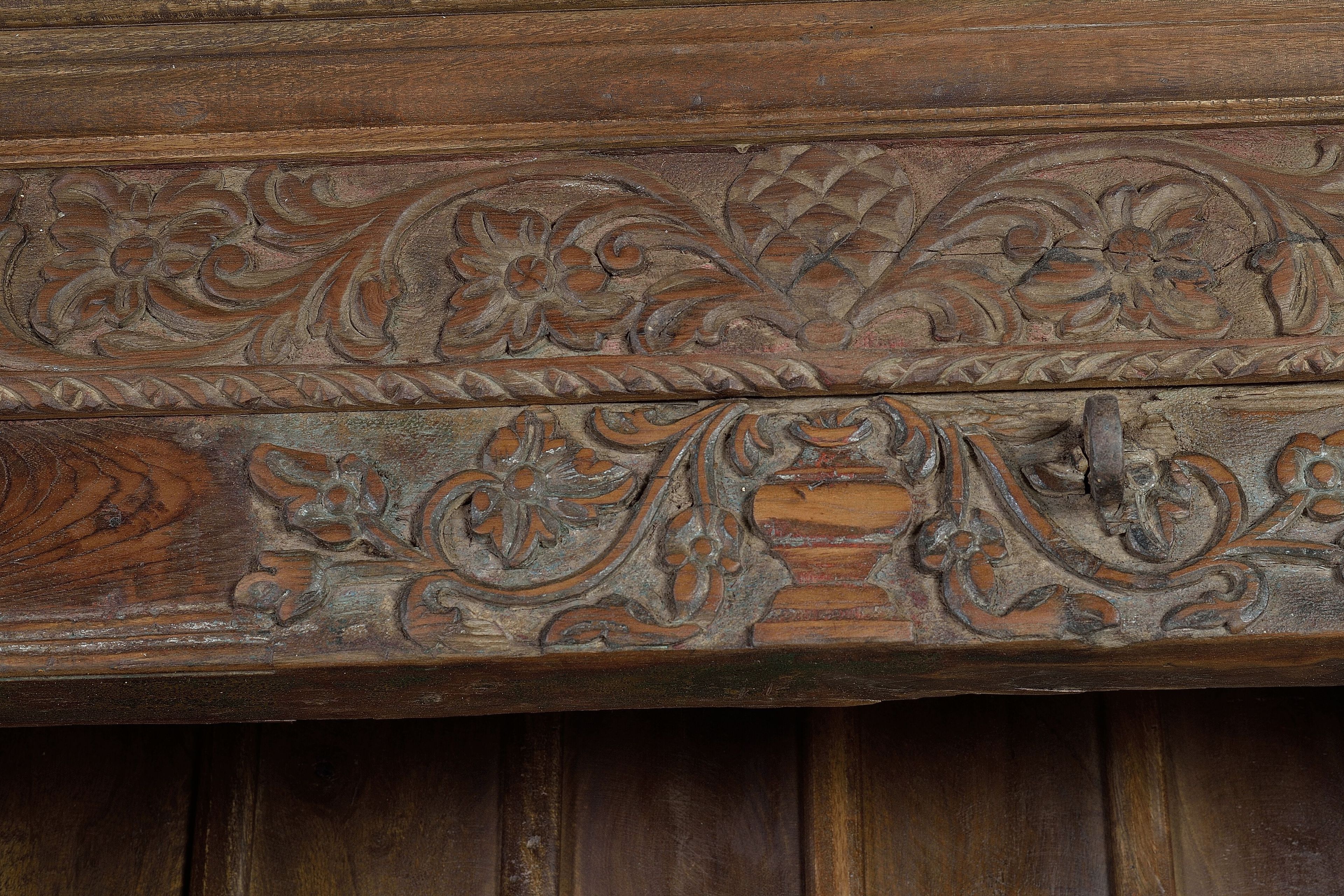 Отдельно стоящий книжный шкаф из манго Giner y Colomer 1432 ARCH-00039133 - Вид №4