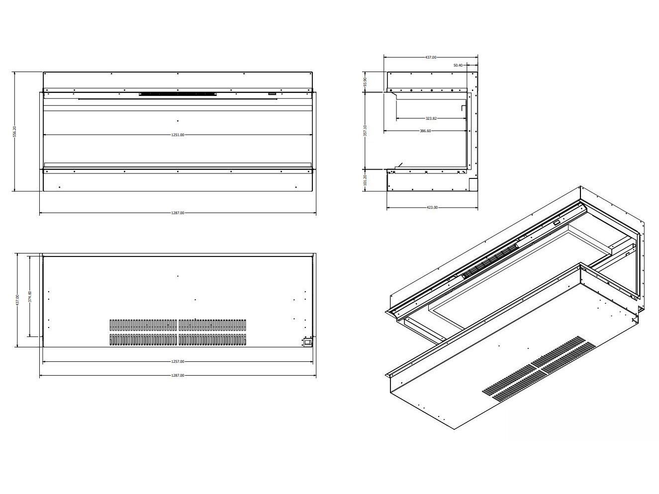 Голографический электрический камин BRITISH FIRES Genesis ARCH-00049235 - Вид №2