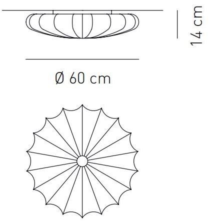AXOLIGHT Настенный светильник из ткани Muse sun-id-1510596 - Вид №2