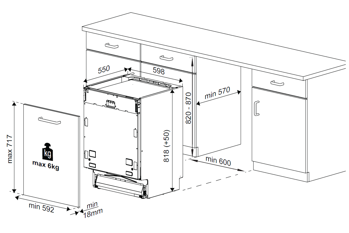 5360289 Встраиваемая посудомоечная машина Beko BDIN16520 STDN-0130179 - Вид №14