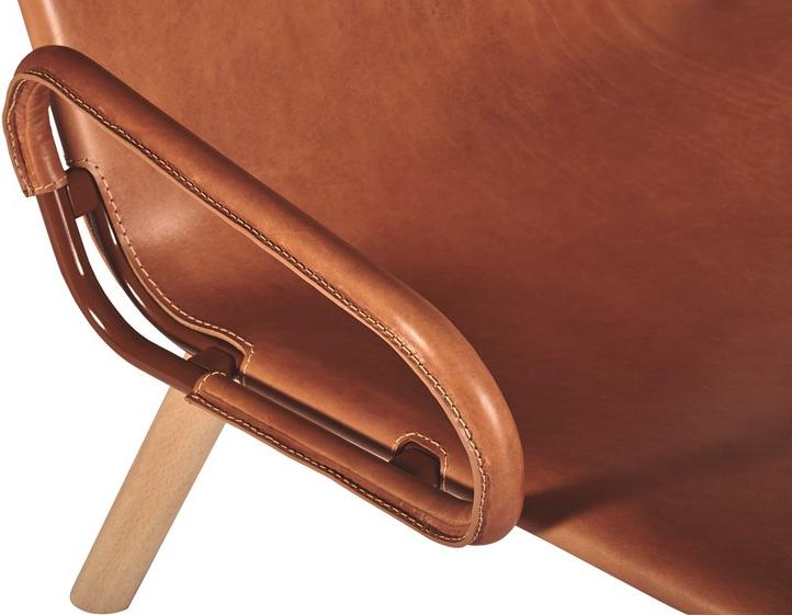 Capdell Кожаное кресло с подлокотниками с высокой спинкой Ply sun-id-1515752 - Вид №3