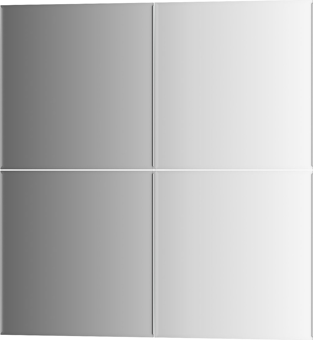 BY 1428 Зеркальная плитка с фацетом 5 mm - комплект 4 шт EVOFORM Refractive