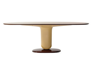 Овальный стол из стекловолокна и столешница Fenix