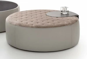 Ditre Italia Круглый пуф с мягкой подкладкой из ткани Clip