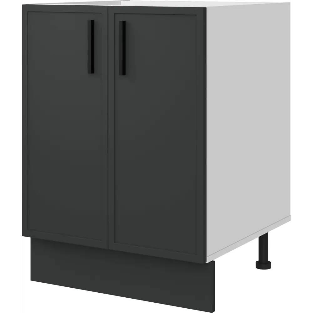 Кухонный шкаф напольный Неро Delinia 60x82.5x58 см см МДФ цвет графит STLM-2020993 - Вид №2