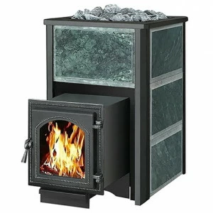 Печь для бани Везувий Легенда 28 (270) Змеевик чугунная