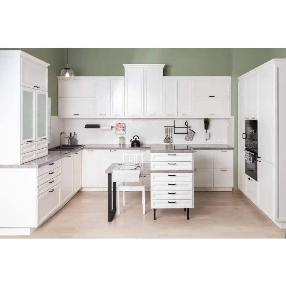 Фасад-витрина кухонного шкафа Реш 39.7x102.1 см Delinia ID МДФ цвет белый STLM-2100924 - Вид №10