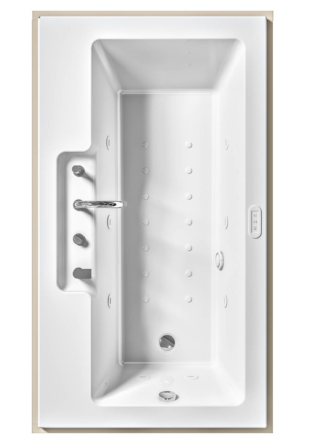 Прямоугольная ванна в центре комнаты с джакузи Albatros Soreha ARCH-00117854 - Вид №3