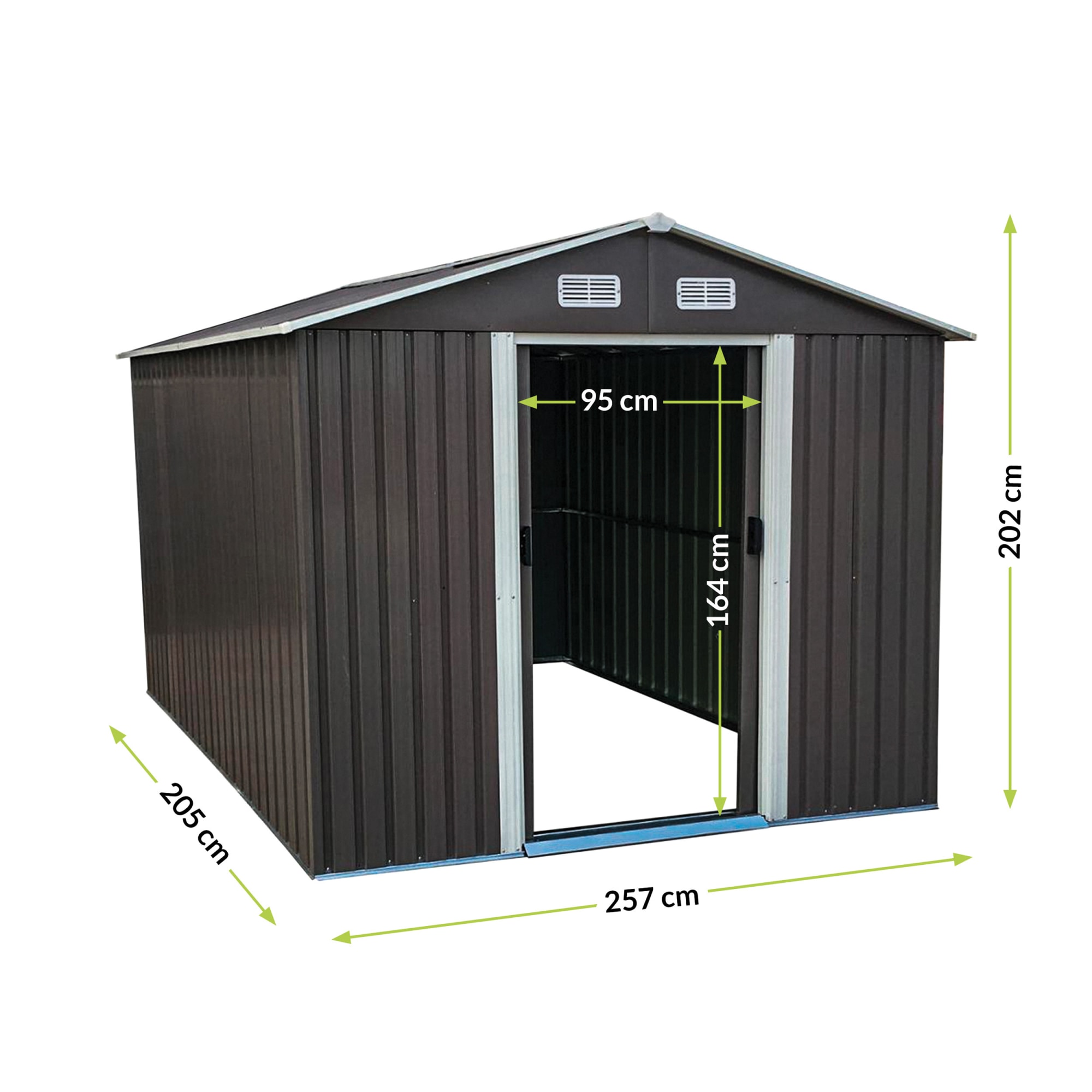 84759919 Хозблок металлический 2.05x2.57x2.02 см Santreyd  - Вид №1
