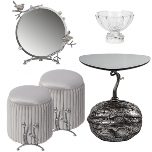 14082,14082,79029,17142,52106 Комплект Роскошное Серебро из 5-ти предметов BOGACHO