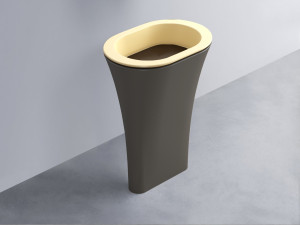 AMLA65-CN+AMPILO-CA+AMCOLO-FN Раковина Amedeo Ovale отдельностоящая cielo Enjoy + Amedeo