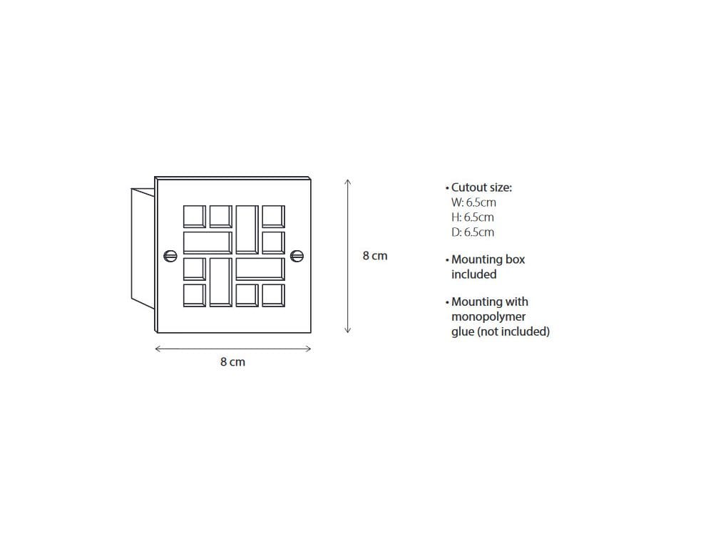 Наружная латунная светодиодная настенная табличка Authentage Lighting решетка ARCH-00146436 - Вид №2