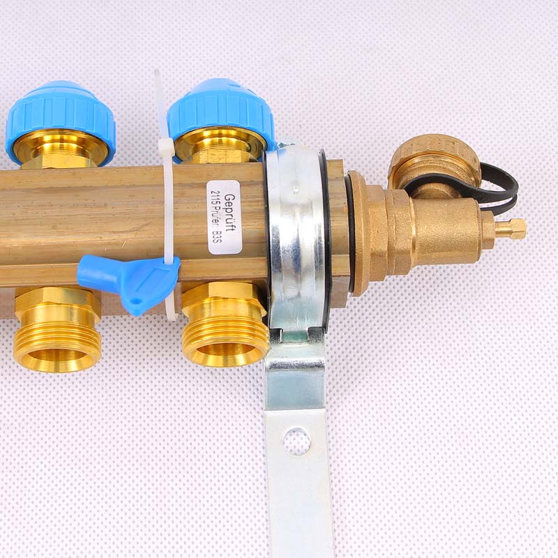 Коллекторная группа HKV с регулировочными и термостатическими вентилями WATTS Ind 1"x3/4"ЕК 8 выходов 10004184 - Вид №4