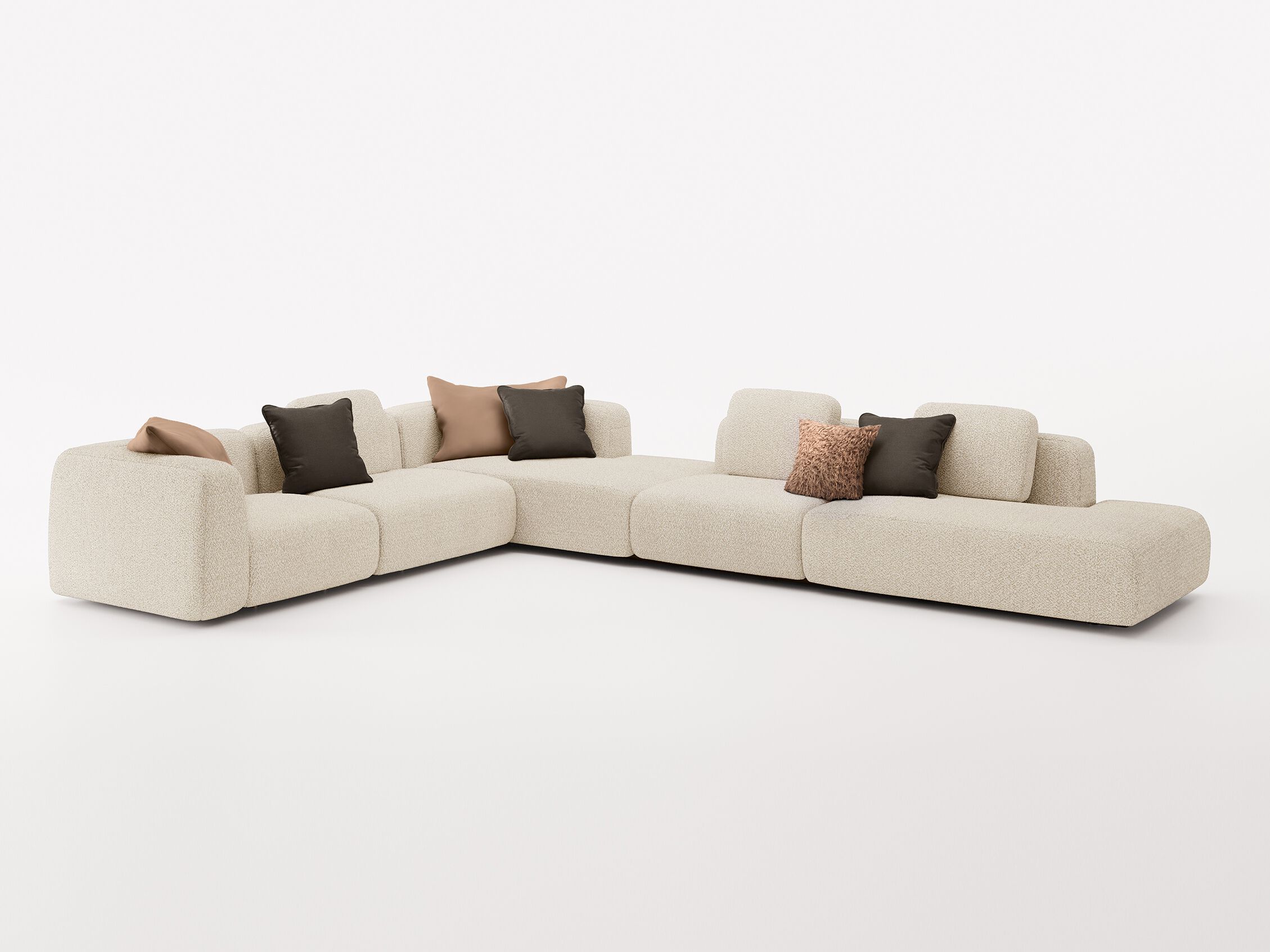 Модульный угловой диван из ткани Bizzotto Italia Aequilibrium ARCH-00055570