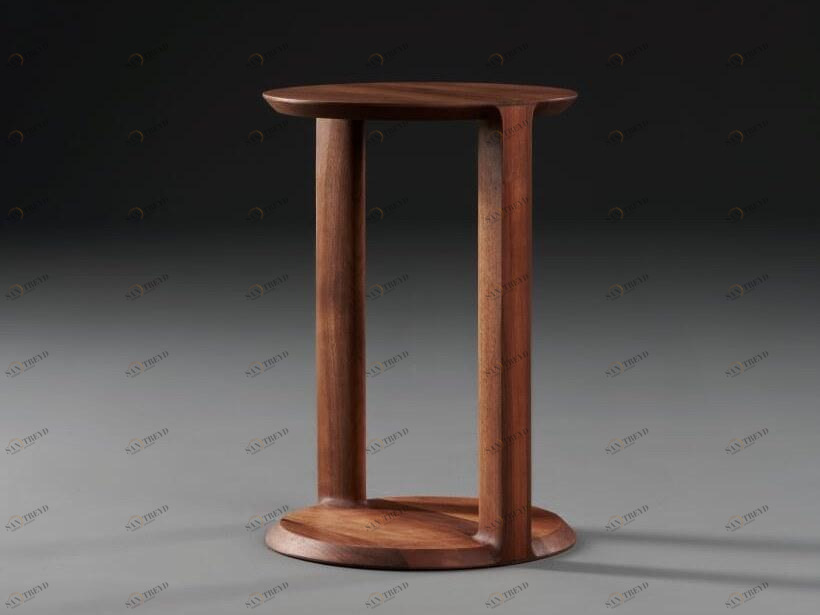 Artisan Круглый журнальный столик из массива дерева  Ctbo1xxyy 