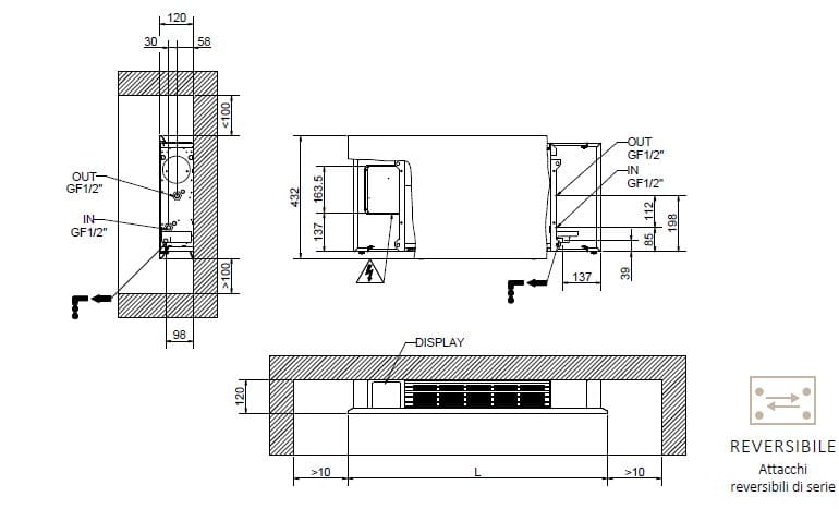 Настенный фанкойл Cordivari Вентана ARCH-00013256 - Вид №2