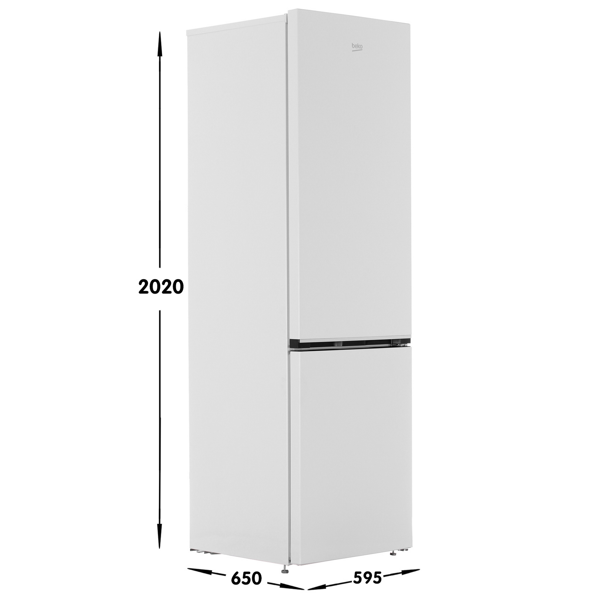 9022458 Холодильник с морозильником   Beko B1RCSK402W белый STDN-0020475 - Вид №6