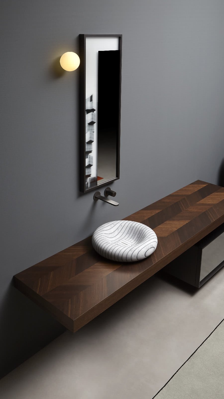 Gessati Накладная раковина на столешницу  прямоугольная Antoniolupi  - Вид №16