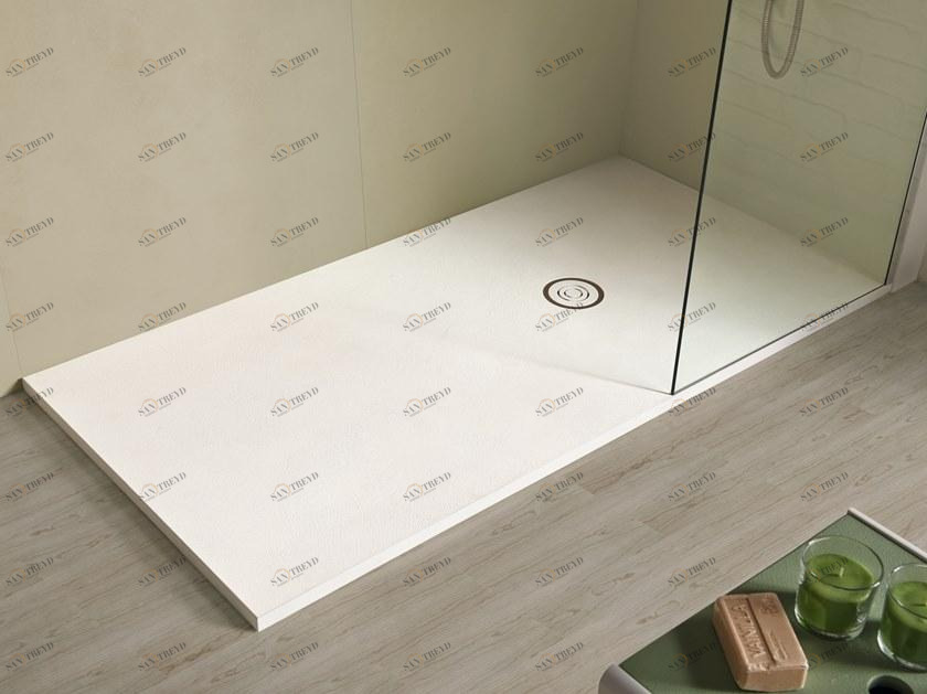 Acquabella Прямоугольный нескользящий душевой поддон в Akron © Beton sun-id-1407919