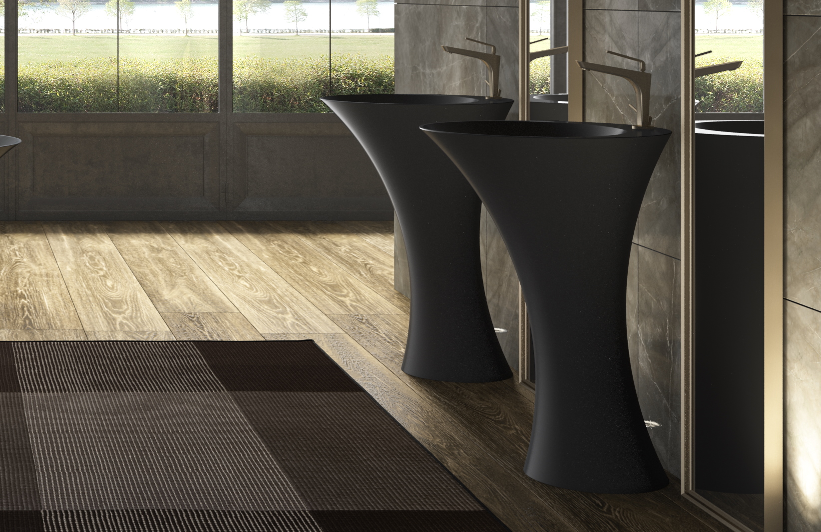 Hilton black Mastella  Раковина  - Вид №1