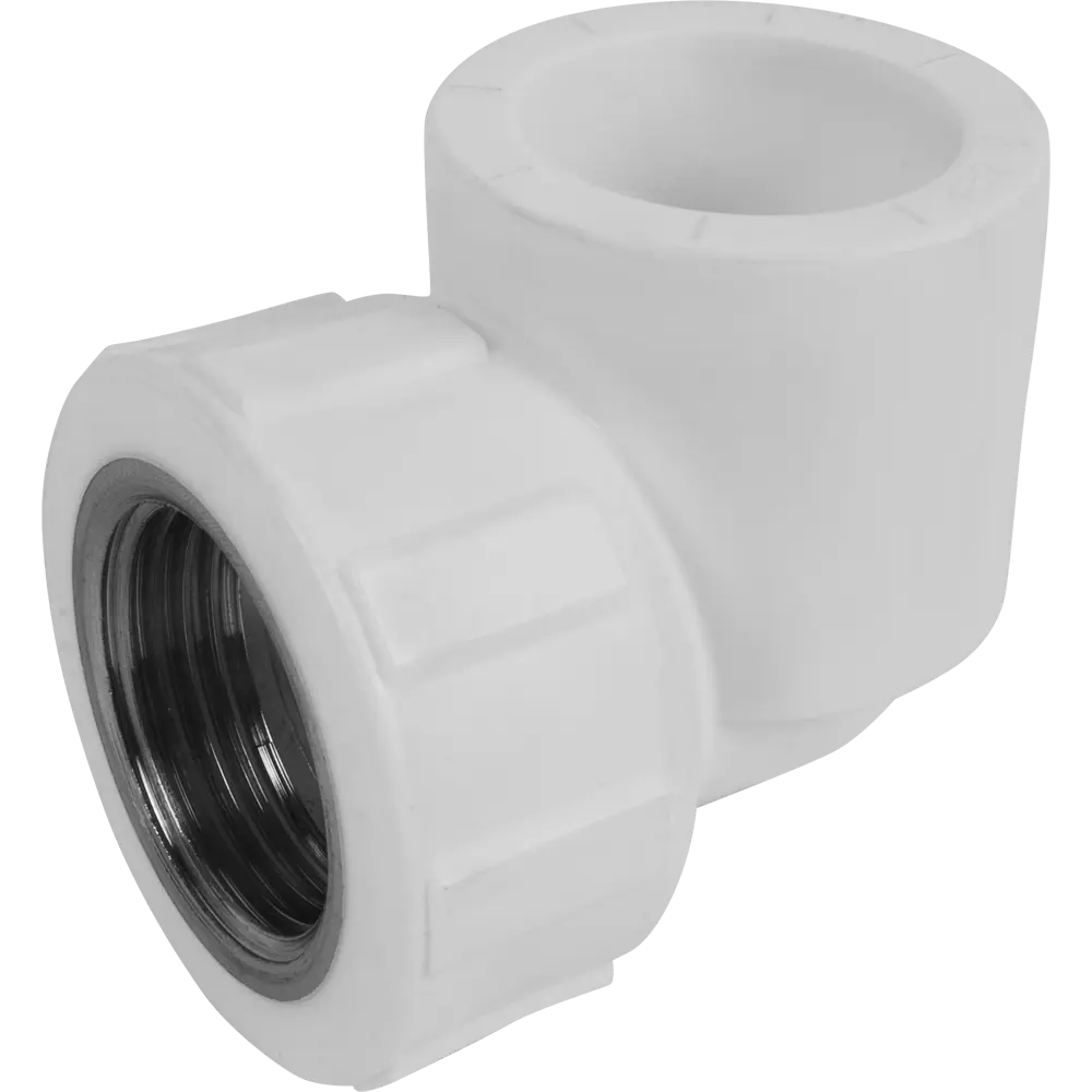 Комбинированный угол 90° ПОЛИТЭК для соединения пластиковых и металлических труб 13564892 STLM-0003370 - Вид №3