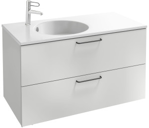 EB2524-R9-E10 Тумба под столешницу 100 см, 2 ящика, черная ручка JACOB DELAFON ODÉON RIVE GAUCHE