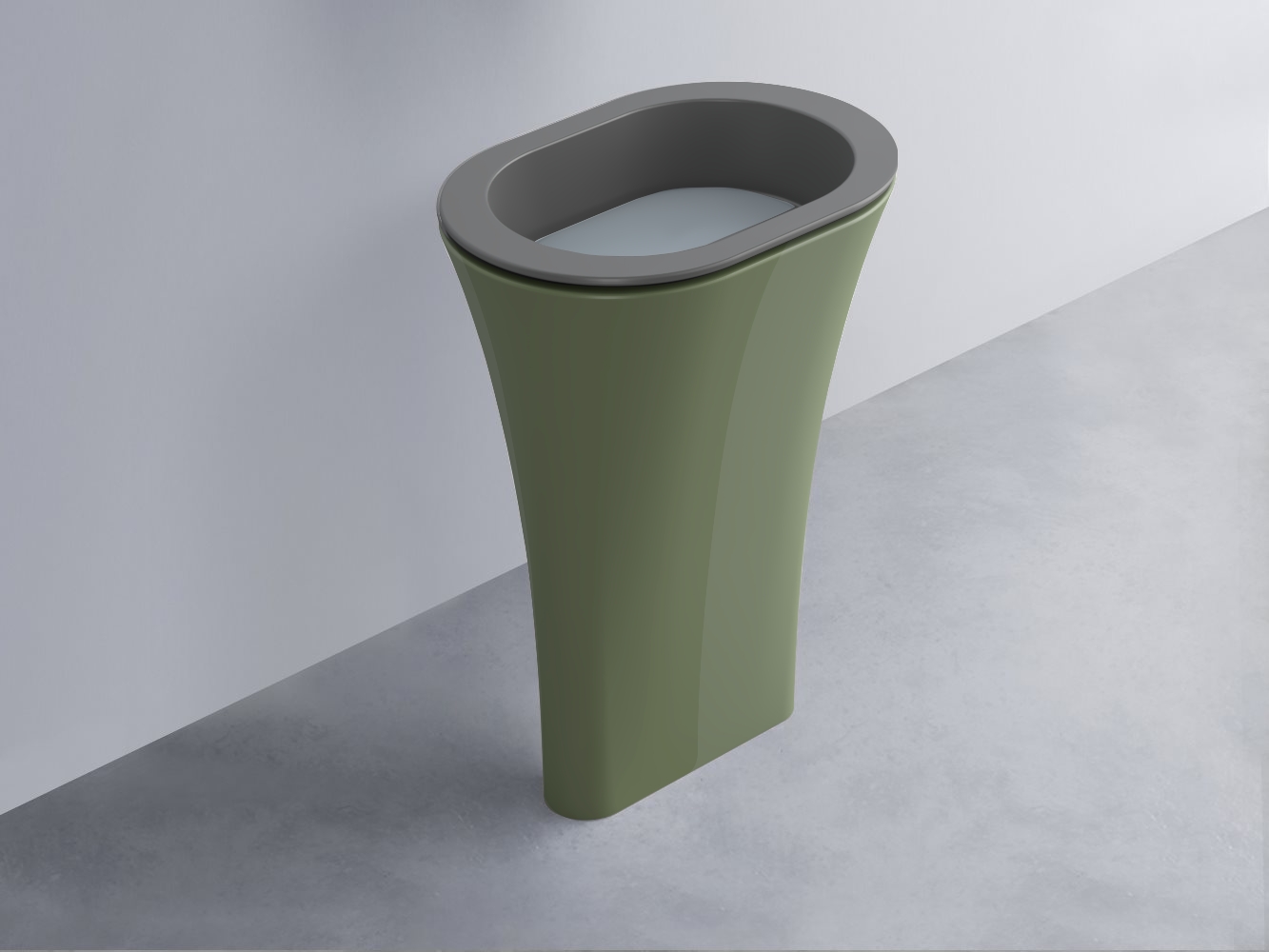 AMLA65-CM+AMPILO-BR+AMCOLO-AG Раковина Amedeo Ovale отдельностоящая cielo Enjoy + Amedeo Ceramica Cielo