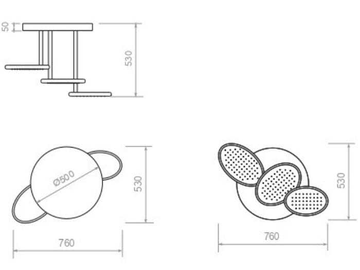 Потолочная душевая головка Corian® MOMA Design METEORA ARCH-00076398 - Вид №2