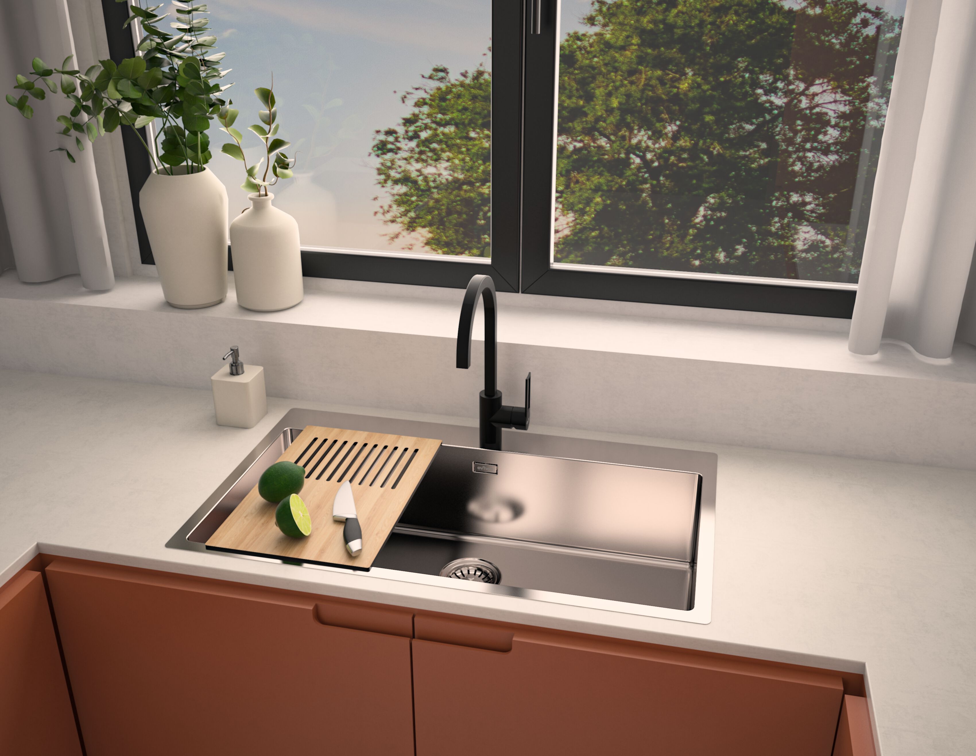 Прямоугольная разделочная доска HPL Evhoc COMPLEMENT LINEAR 280 ARCH-00096477 - Вид №2