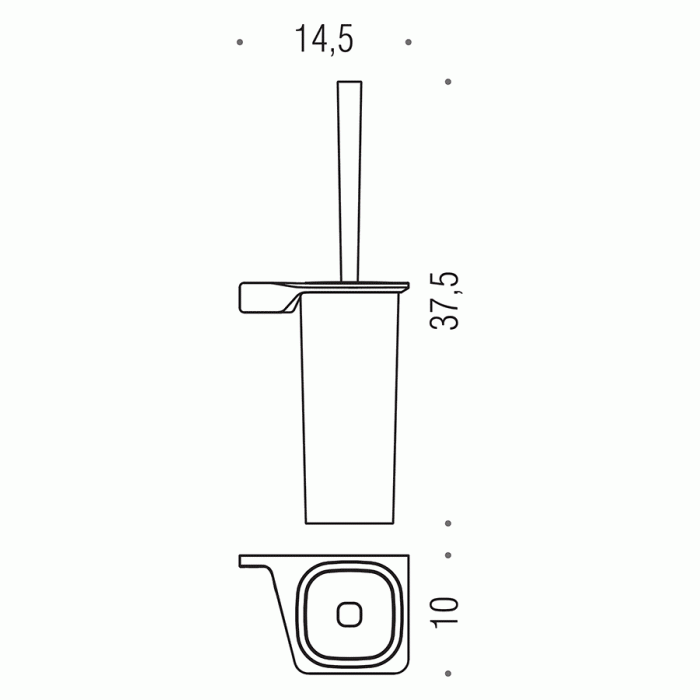 B2507 DX Ёршик настенный (правый) COLOMBO Alize Colombo Design - Вид №2
