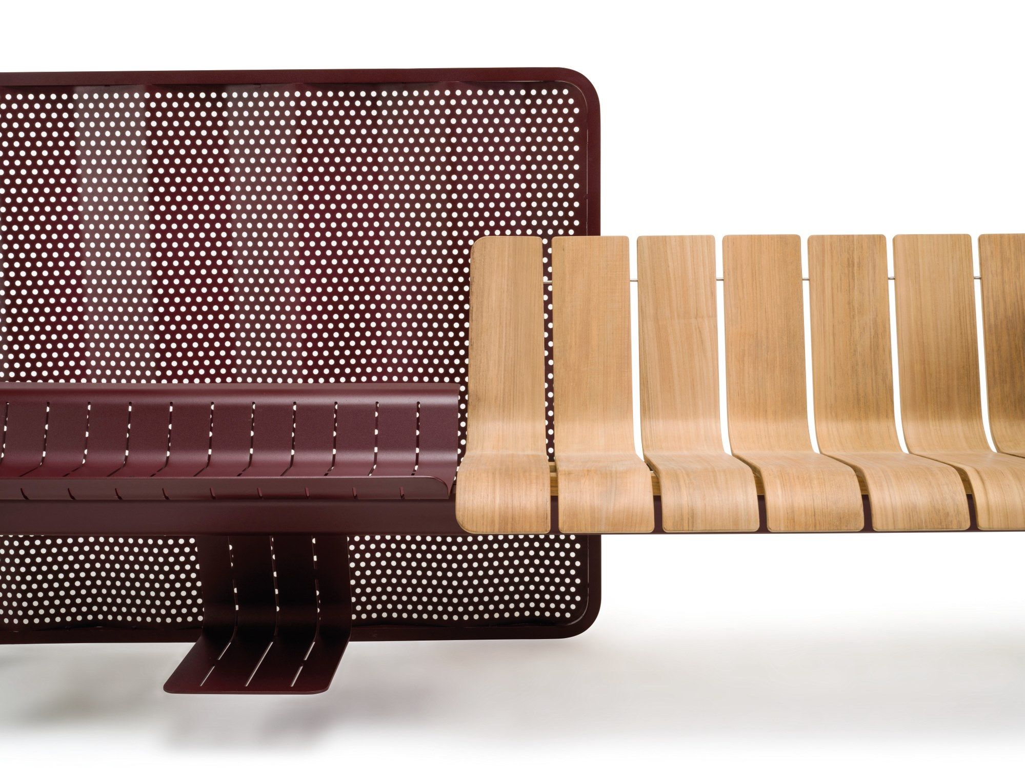 Алюминиевая и деревянная скамья со спинкой Ethimo Ace ARCH-00122616 - Вид №28