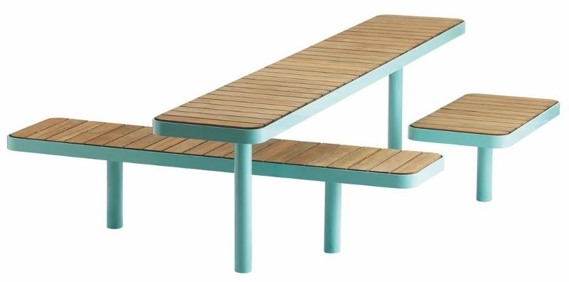 VESTRE Стол для общественных мест из стали и дерева Forum sun-id-1346174 - Вид №2