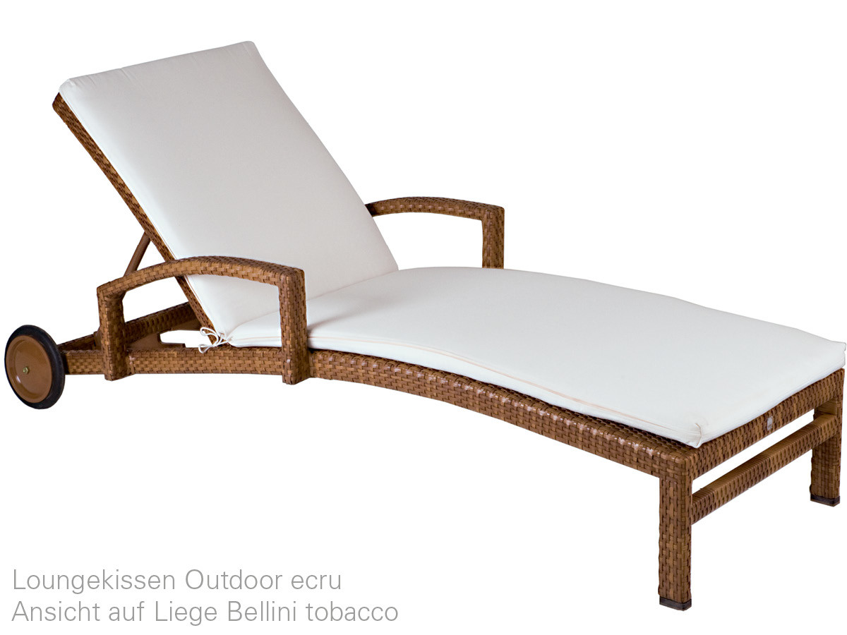 10.00.0524 Подушка для шезлонга Bellini Outdoor Sunbrella ecru Mbm  - Вид №1