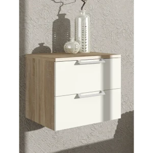 91824171 Подставка для обуви Комплектсистема 40x36x38 см ЛДСП цвет белый/дуб сонома STLM-1445174