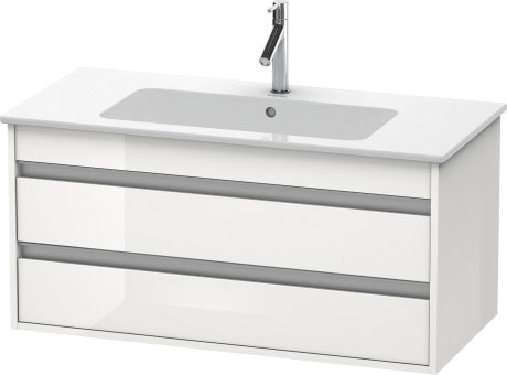 KT643005252 Тумбочка подвесная Ketho #KT6430 1000 x 475 мм Европейский дуб, декор Duravit - Вид №2