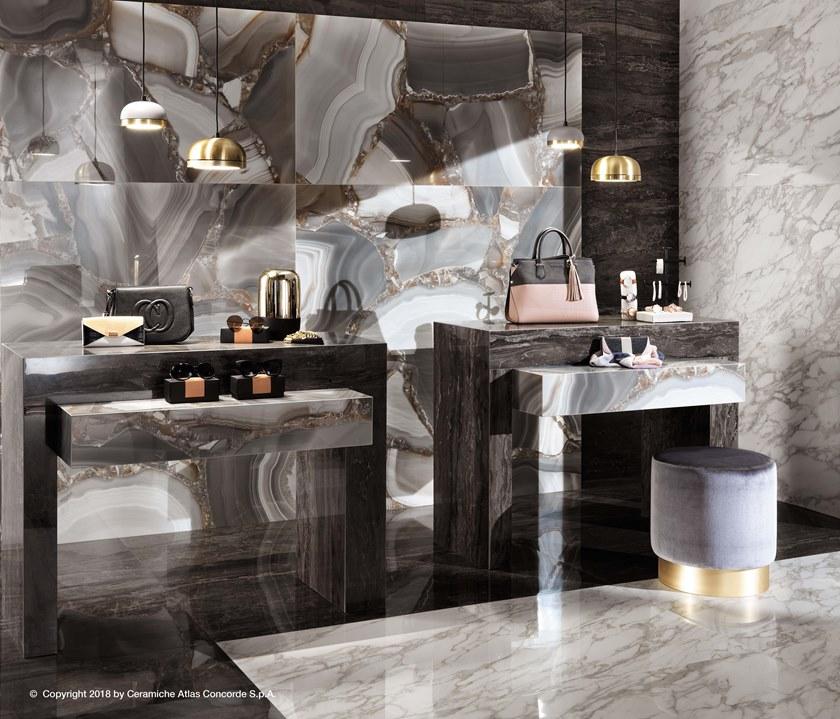 Atlas Concorde Белая плитка для стен с эффектом мрамора Marvel edge sun-id-1389286 - Вид №25