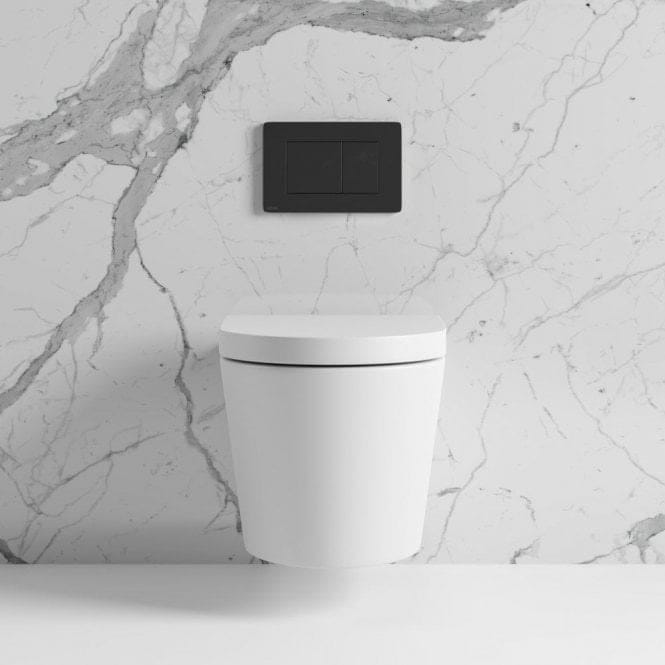 Керамический подвесной туалет с пластиной и сливной кассетой LUSSO без ARCH-00082135 - Вид №4