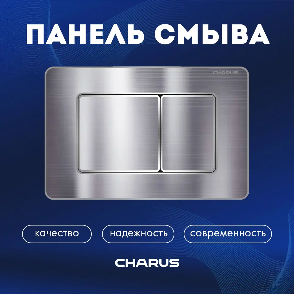 90835035 Панель смыва Charus FP.310.GSS.05 цвет серый STLM-0405156