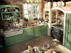 Marchi Cucine Лаковая встроенная кухня Old england
