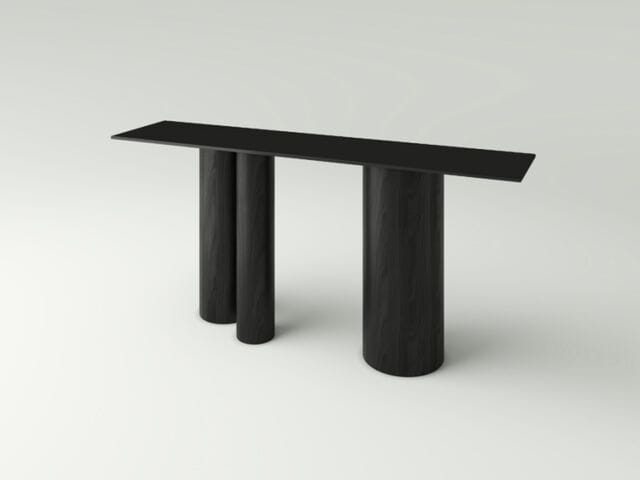 Металлическая консоль с дубовой столешницей NITZAN HOME OOO ARCH-00088321 - Вид №1