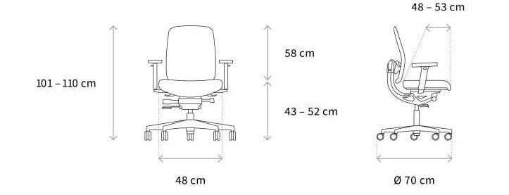 Офисное кресло с 5 спицами Wagner AluMedic ARCH-00057297 - Вид №5