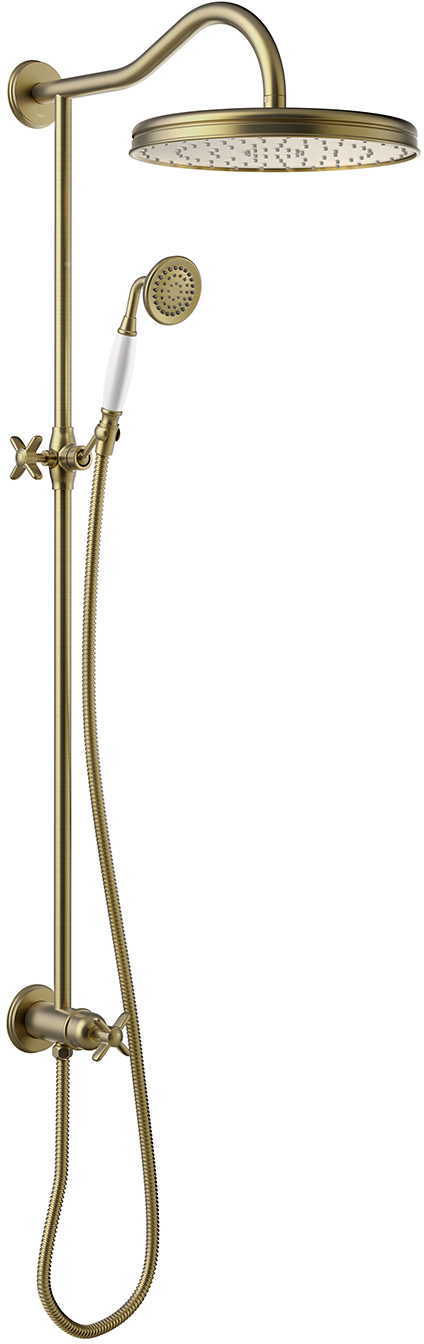 Набор душевой планки TRES CLASIC без смесителя с настенным водоснабжением и насадкой для душа-24247602LM TRES