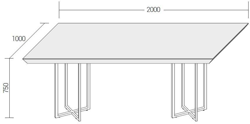 Dall'Agnese Прямоугольный деревянный стол Slash sun-id-1513048 - Вид №1