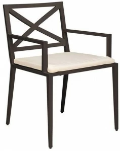 JANUS et Cie Стул из алюминия с порошковым покрытием и подлокотниками Azimuth