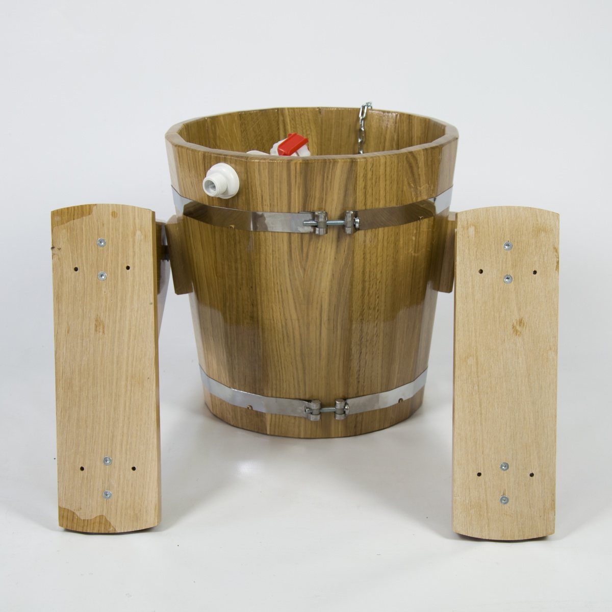 145 Обливное устройство из дуба 12 литров (дуб натуральный) Alyarus  - Вид №5