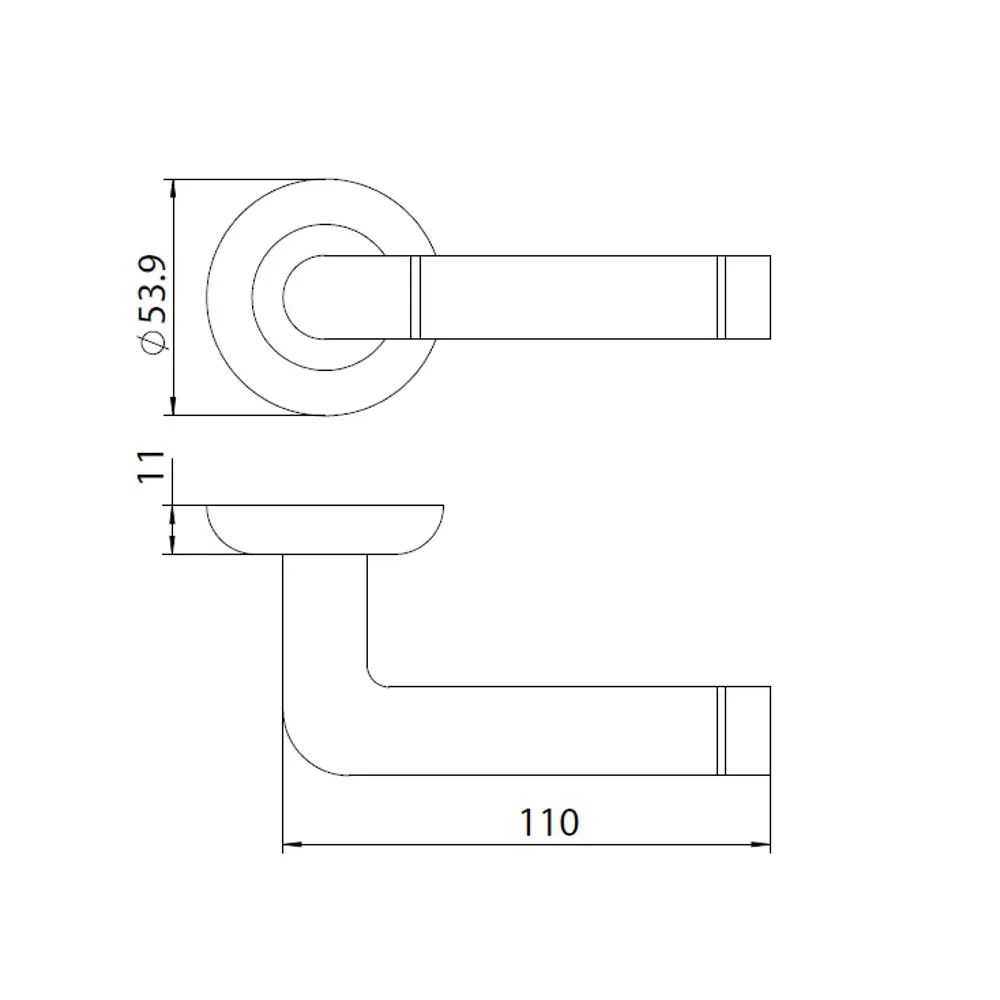 Дверные ручки EDSON EDS-45H-R1 в матовом хроме 85168430 STLM-0059316 - Вид №4